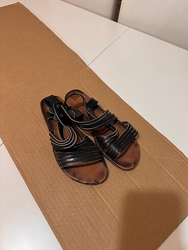 37 Beden siyah Renk Sandalet