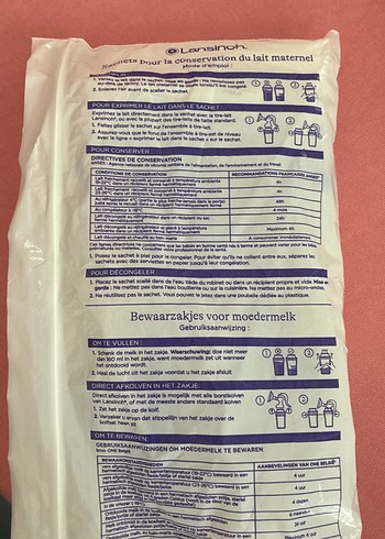 Pastel Mavi Süt Saklama Poşetleri - Görsel 3