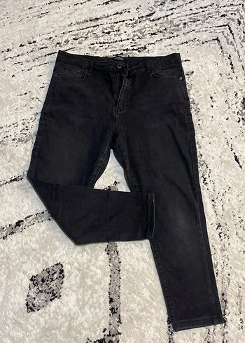LC Waikiki Siyah Kemerli Regular Fit Kadın Kot Pantolon