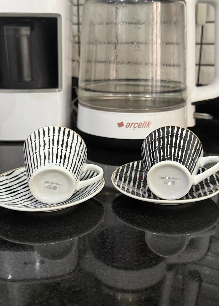 English home ikili kahve fincanı - Görsel 2