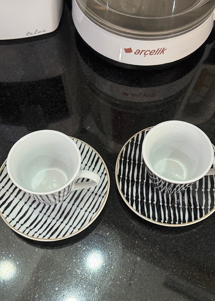 English home ikili kahve fincanı - Görsel 4