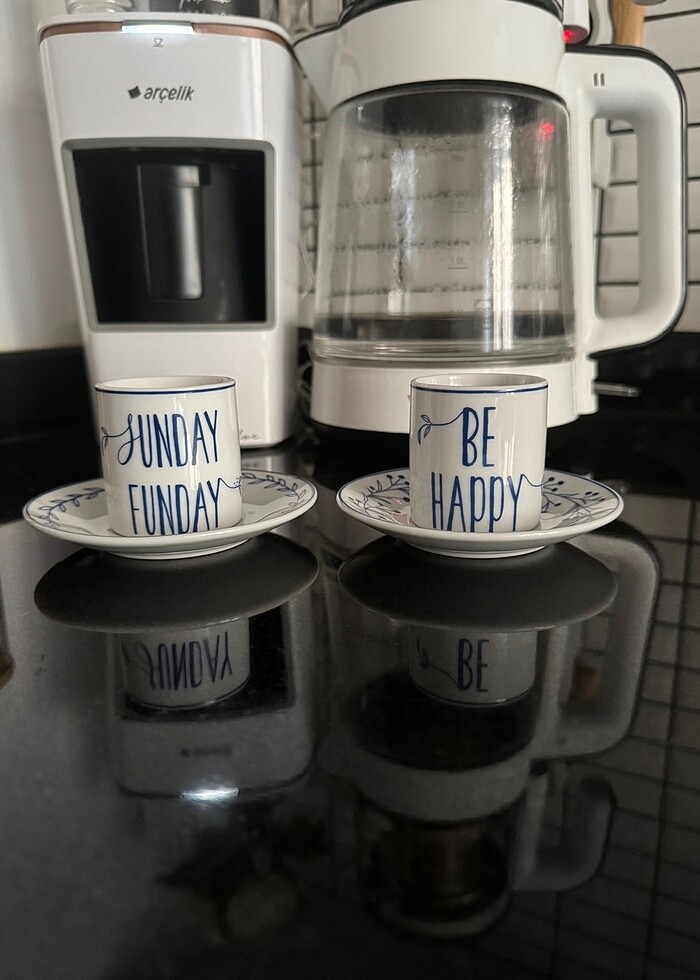 English home ikili kahve fincanı - Görsel 4