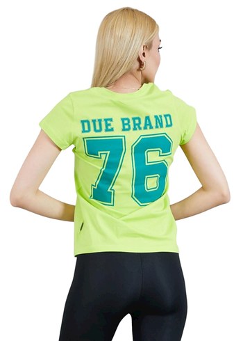 Kadın Yeşil Kısa Kollu Tişört bedenleri sorun - Görsel 6