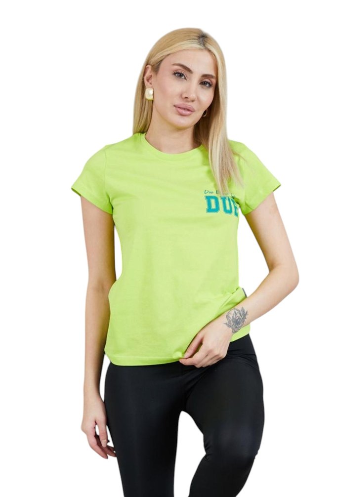 Kadın Yeşil Kısa Kollu Tişört bedenleri sorun - Görsel 2