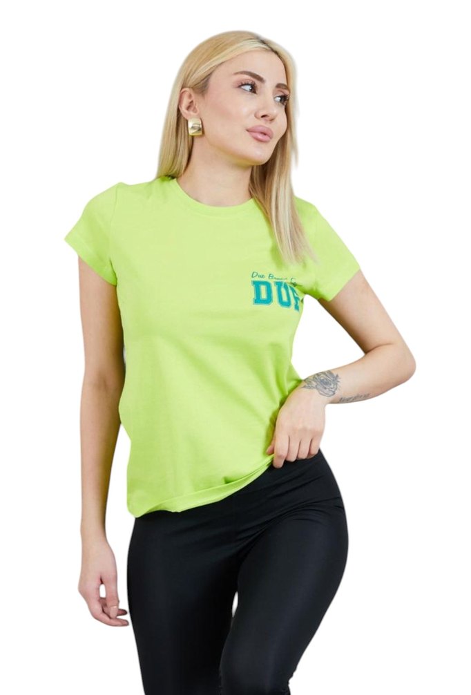 Kadın Yeşil Kısa Kollu Tişört bedenleri sorun - Görsel 3