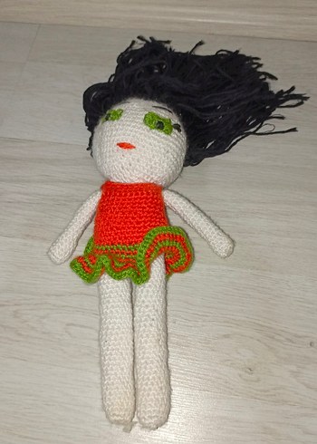 Renkli Örgü Bebek Oyuncak - Görsel 2