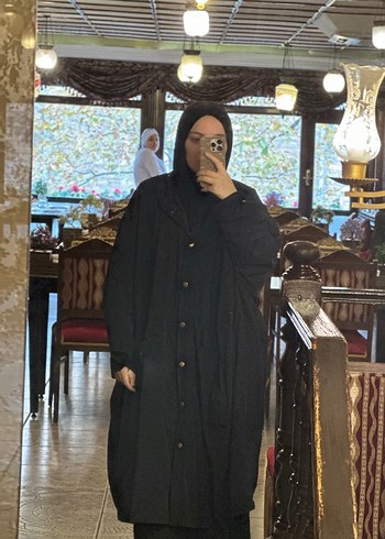 Bol kesim Kesim Kadın Yağmurluk - Görsel 3