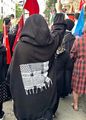 Kızlar için Kapüşonlu Siyah keyfiyeli - Görsel 2