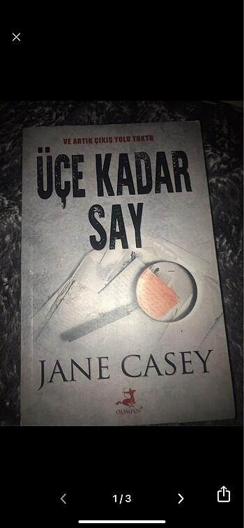 üçe kadar say jane casey kitap