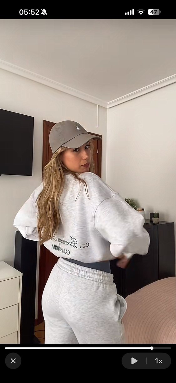 Gri Rahat Kesim Kadın Eşofman Altı - Görsel 4