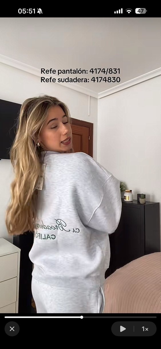 Gri Baskılı Uzun Kollu Kadın Sweatshirt - Görsel 5
