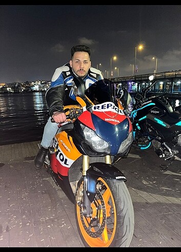 Korumalı mont kask Duke 2 ve ls2 çift vizor deri eldiven 