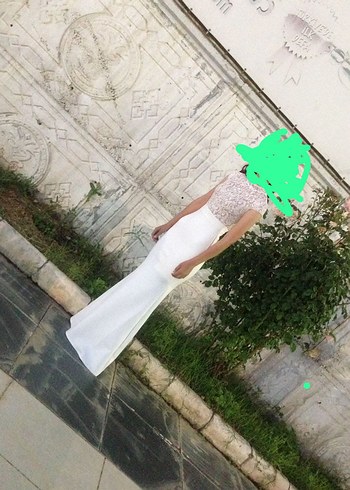 Uzun, Straplez, Balık Gelinlik - Görsel 2