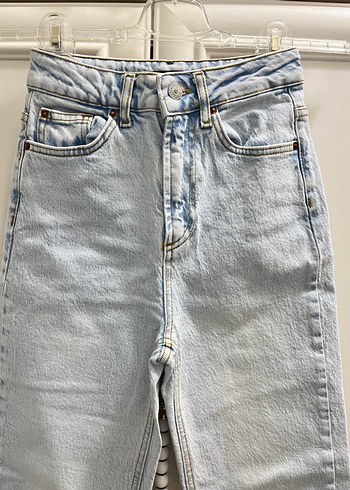 32 Beden Mavi Yüksek Bel Jean