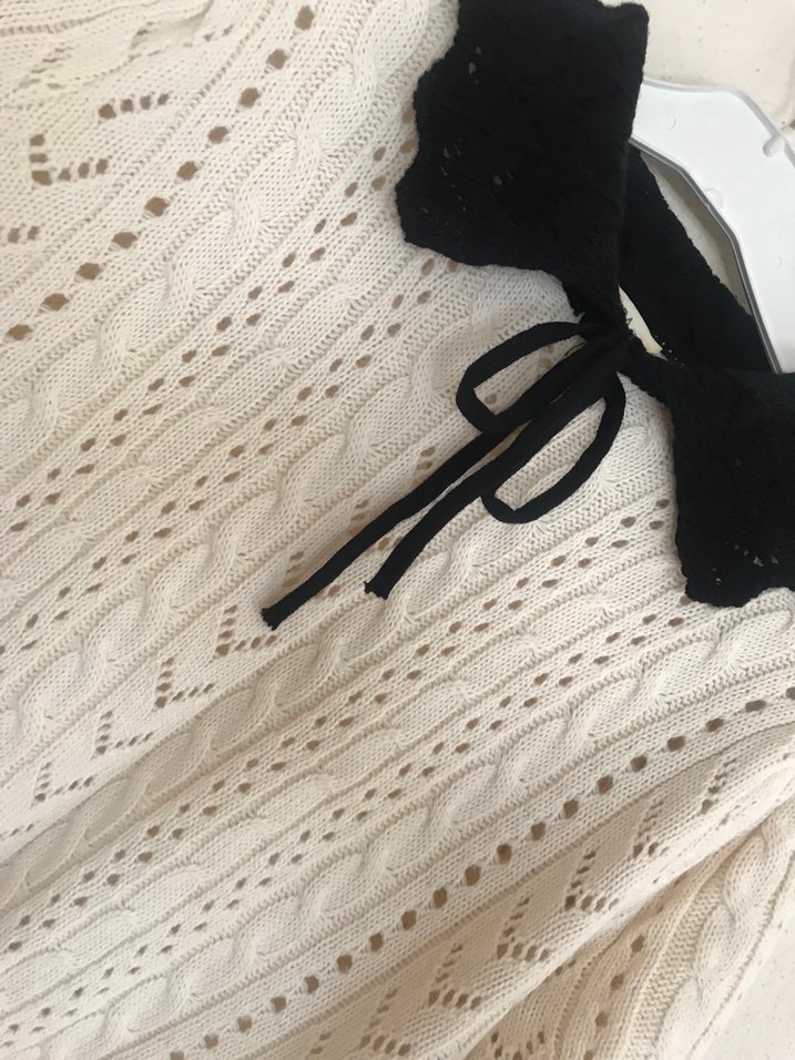 Örgü modelli modern tişört - Görsel 2