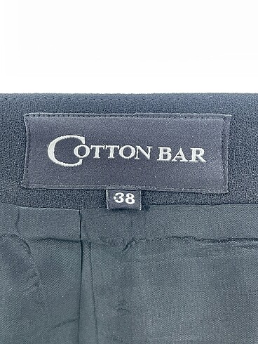 38 Beden siyah Renk Cotton Bar Midi Etek %70 İndirimli.