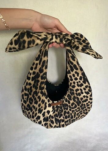 Leopar mini boy çanta 