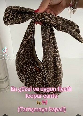 Beden Leopar desen midi boy çanta