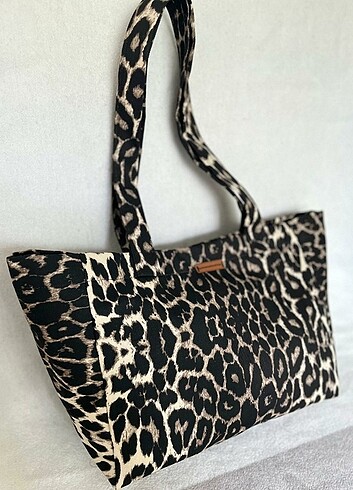 Leopar desen çanta 