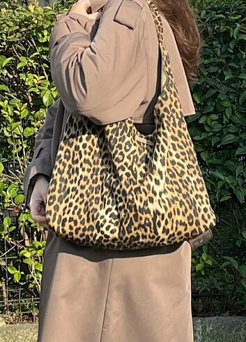 Leopar desen çanta 