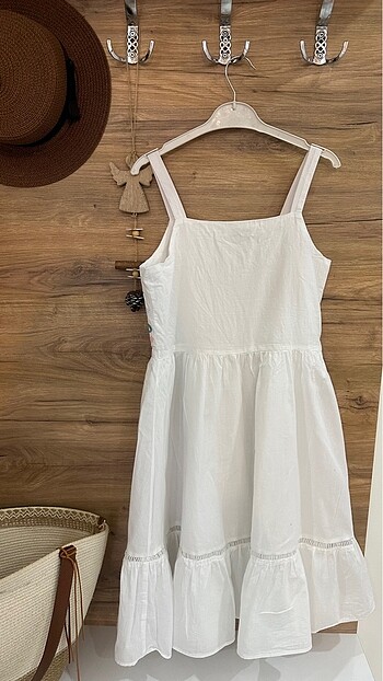 11-12 Yaş Beden beyaz Renk Kı çocuk elbise