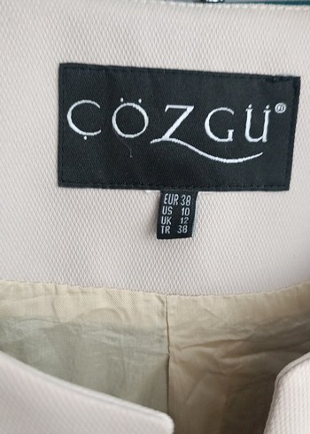 Diğer Kadın Mavi Mini Fermuarlı Blazer Ceket