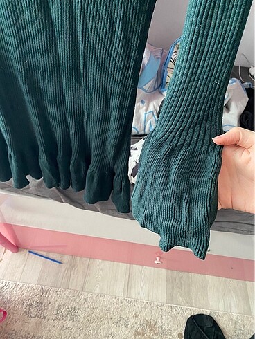 LC Waikiki kapalı yeşil renk elbise
