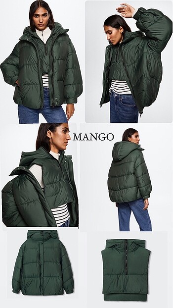 MANGO OVERSİZE 2?li ŞİŞME MONT