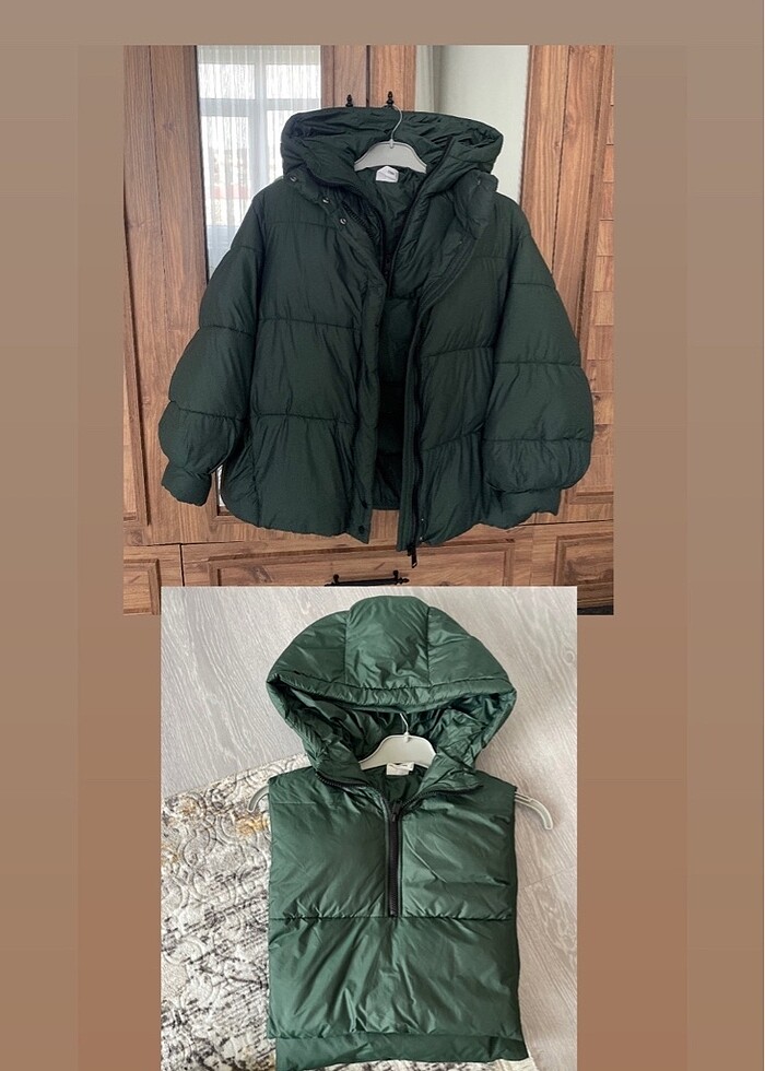 MANGO OVERSİZE 2?li ŞİŞME MONT - Görsel 3