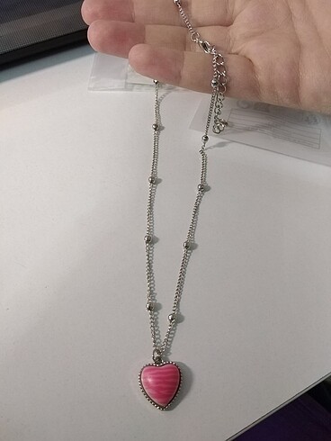 Sheinside Y2k pembe leopar kolye