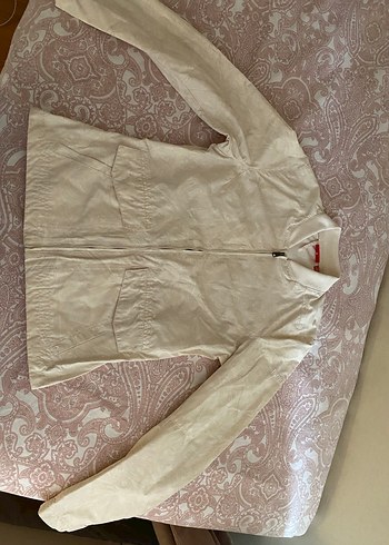 Puma krem fermuarlı ceket