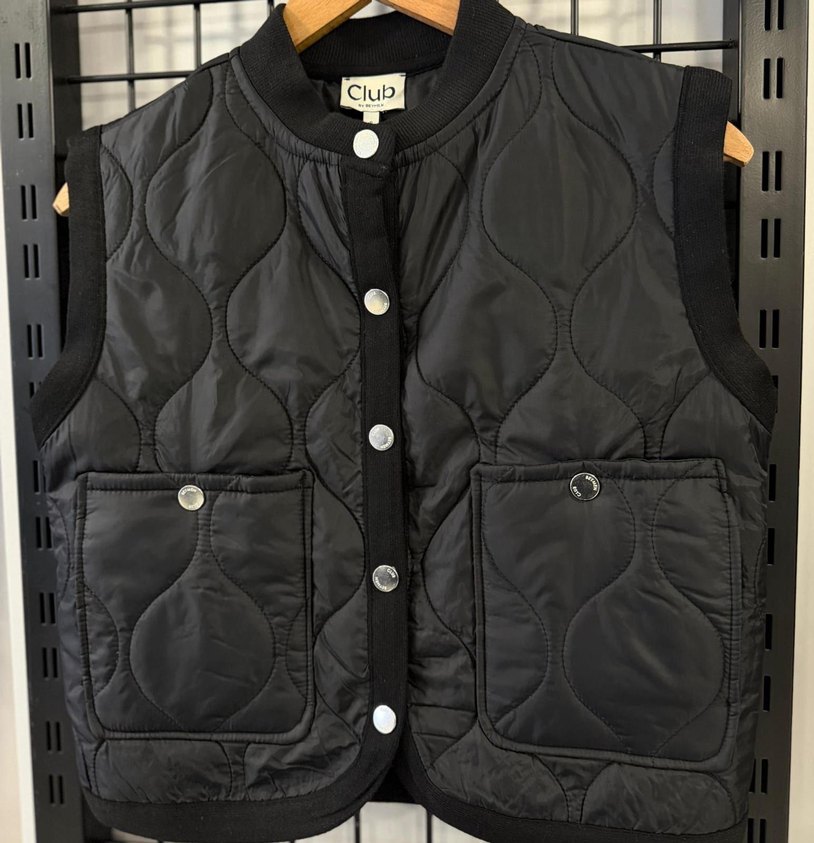 Beymen Club Siyah Kapitoneli yelek - Görsel 4