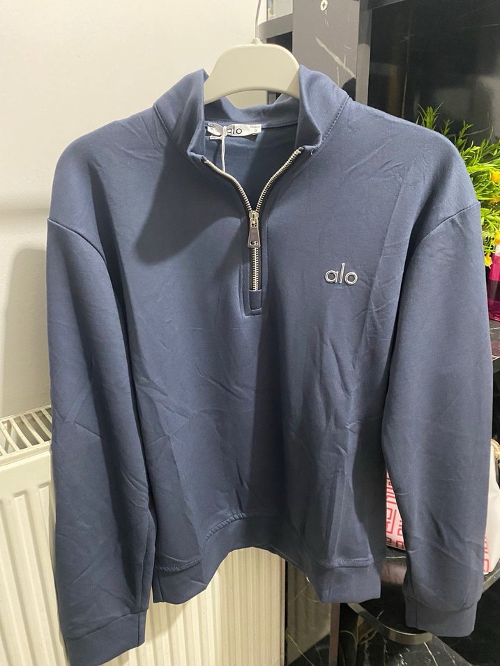 AlO Kadın Mavi Mini Eşofman Takımı, Rahat Kesim - Görsel 3