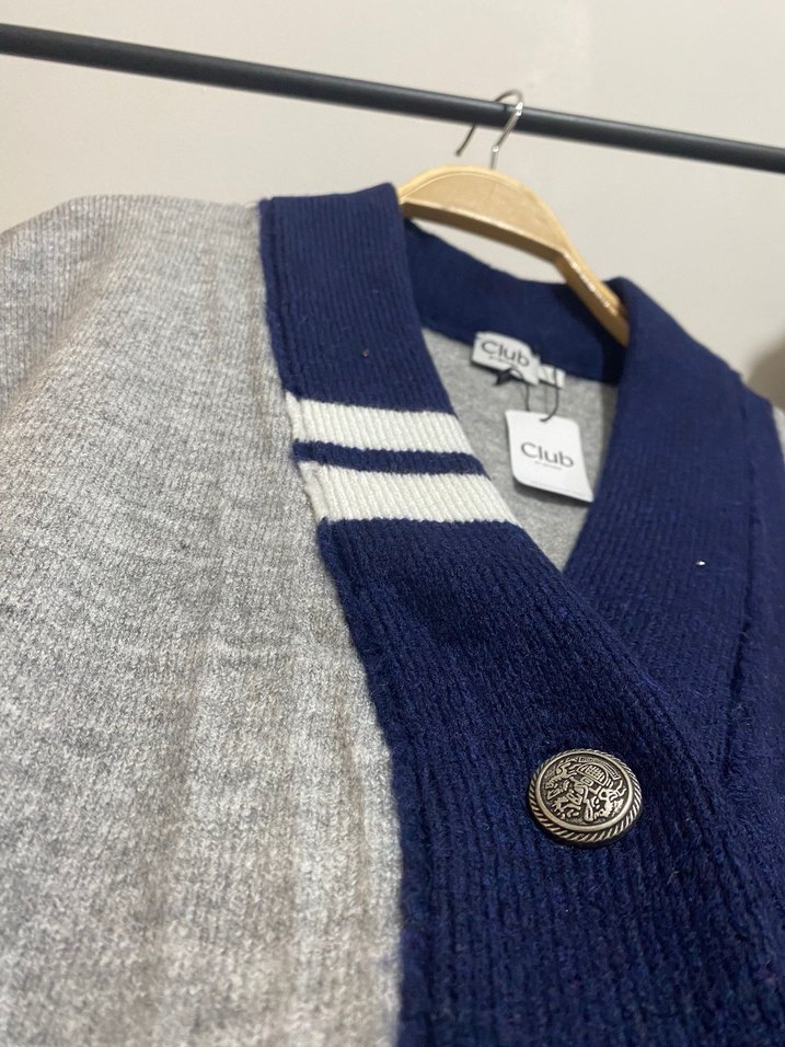 BEYMEN Gri Nakışlı Örgü Kadın Hırka - Görsel 4