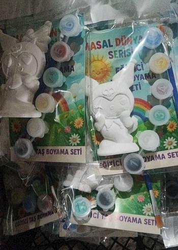 Beyaz Melek Figür Boyama Seti - Görsel 5