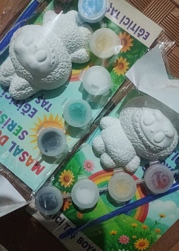 Beyaz Melek Figür Boyama Seti - Görsel 4