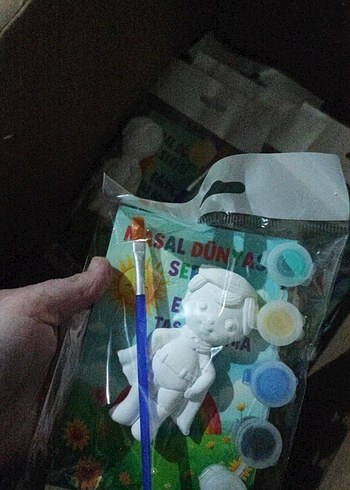 Beyaz Melek Figür Boyama Seti - Görsel 3