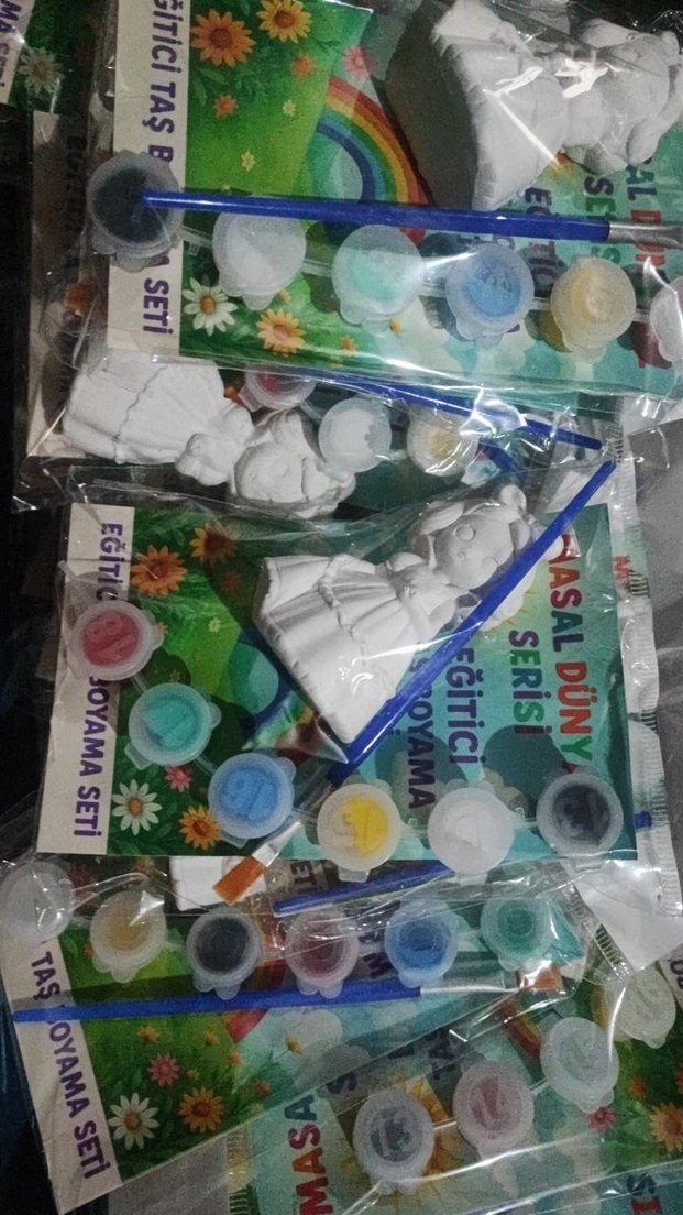 Beyaz Melek Figür Boyama Seti - Görsel 2