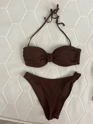 H&M Hnm kahverengi bikini takımı