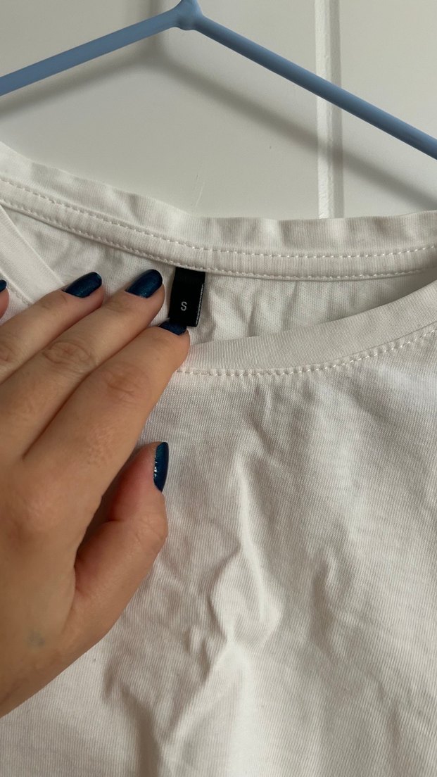 Kadın Beyaz Crop Top - Görsel 5