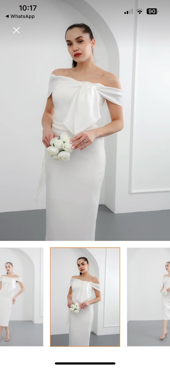 Beyaz elbise - Görsel 2