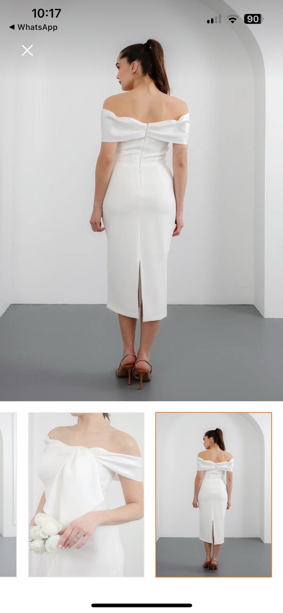 Beyaz elbise - Görsel 5
