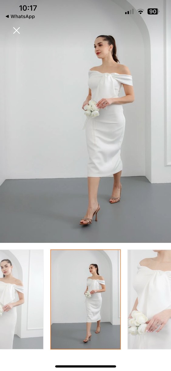 Beyaz elbise - Görsel 3