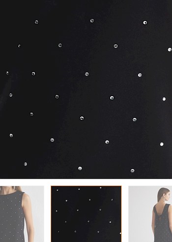 Siyah Mini Elbise - Görsel 4