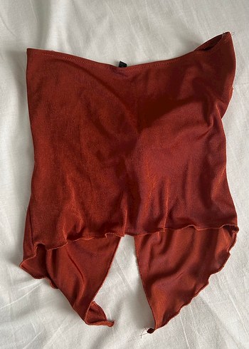 Drapeli Kahverengi Straplez Bustiyer - Görsel 5