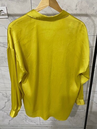 Pull and Bear PULL&BEAR saten gömlek
