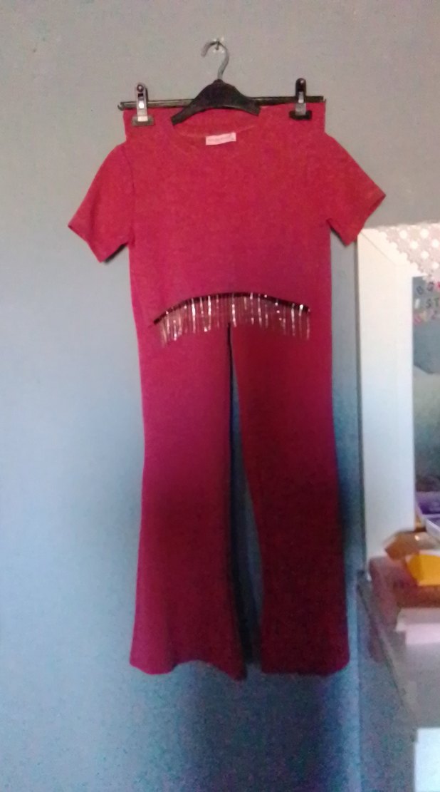 Pembe Drapeli Kısa Kollu takım - Görsel 4