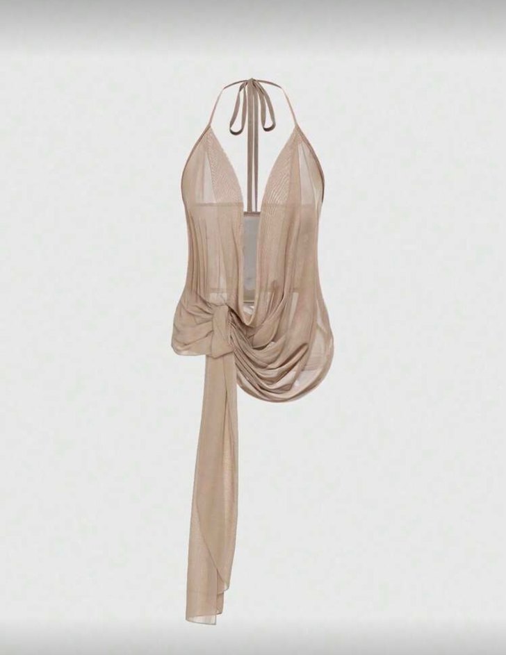 Halter Yaka Bluz - Görsel 2