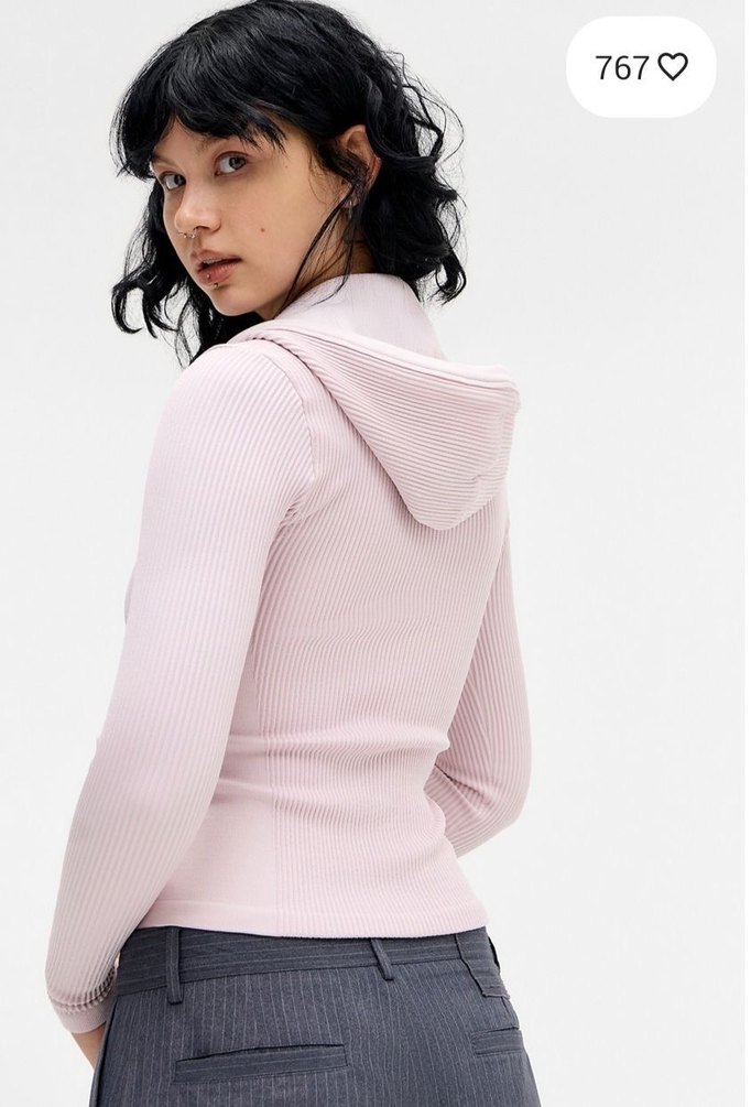 iets frans pembe hırka - Görsel 2