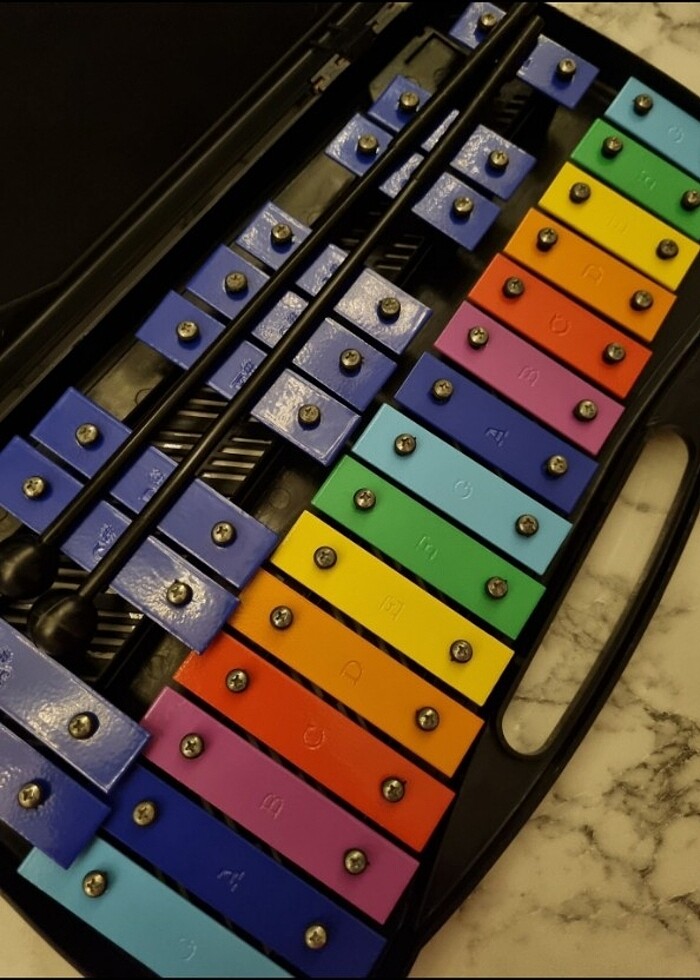 DADI GLOCKENSPİEL METALOFON KSİLOFON MÜZİK ALETİ - Görsel 4